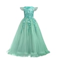 thumbnail image 1 of Vestido IBTOM CASTLE Flower Girls verde turquesa de 9 a 10 años, 1 of 4