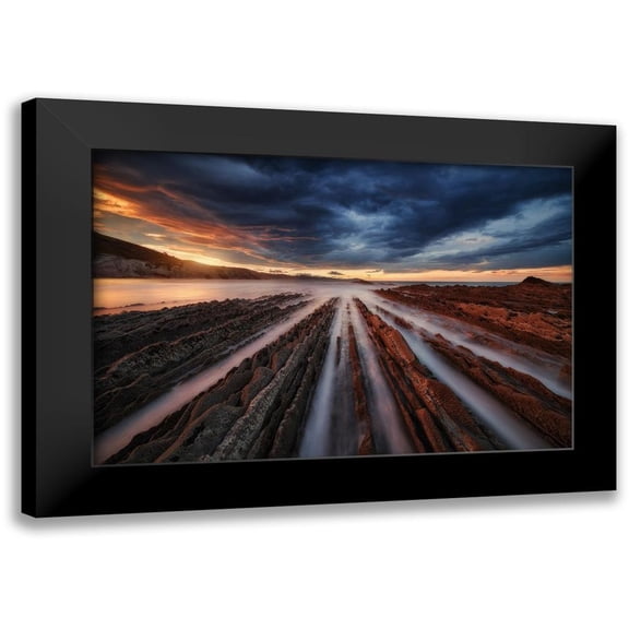 Pablo De, Juan 14x11 Black Modern Framed Museum Art Print Titled - Zumaia Flysch 6