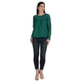 thumbnail image 5 of Moomaya Victorian Style Lace Top For Women Long Sleeves Casual Plain Tunic, 5 of 7