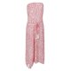 thumbnail image 1 of Vestido Tubo Boho Yinane Sin Tirantes Estampado Floral Rosa XL, 1 of 2
