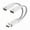 Color:White,shape,Type C Type C, variant on USB C OTG Charger Adapter 2 in 1 USB-C Splitter Short Type C Charging Cable with USB Female and USB C Female for Phone