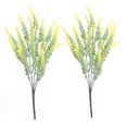 thumbnail image 2 of 2Pcs 5-fork Simulation Lavender Artificial Flowers for Home Wedding Decoration, 2 of 10
