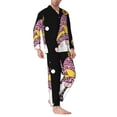 thumbnail image 2 of Balery Have a Nice Day Pattern Pajama Sets for Men Long Sleeve 2 Piece Sleepwear Loungewear Sets Soft PJ's with Pockets Long Sleeve Comfy Pj Sets-Large, 2 of 7