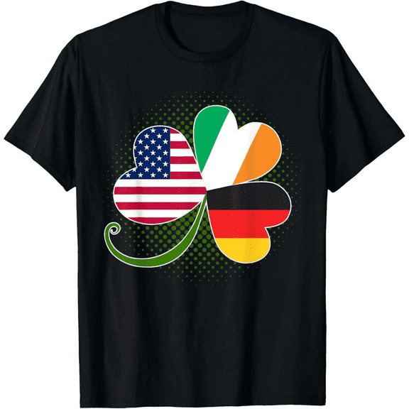 American German And Irish Roots DNA T-Shirt