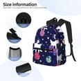 thumbnail image 5 of Vsdgher Lama in Space Print Unisex Large Capacity Bookbag Schoolbag Casual Daypack for High School/College/Teens/Travel/Work, 5 of 8