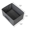 thumbnail image 5 of Tcbosik Nightstand, 2 Drawer Dresser for Bedroom, Small Dresser with 2 Drawers, Bedside Furniture, Night Stand, End Table with Fabric Bins for Bedroom, Living Room, College Dorm, Dark Grey, 5 of 10