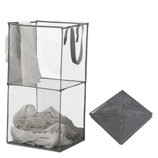 Sacs de Rangement en Maille Respirante pour Textile de Maison Organisation Intérieure Tissu Polyester Durable Vêtements de Lessive