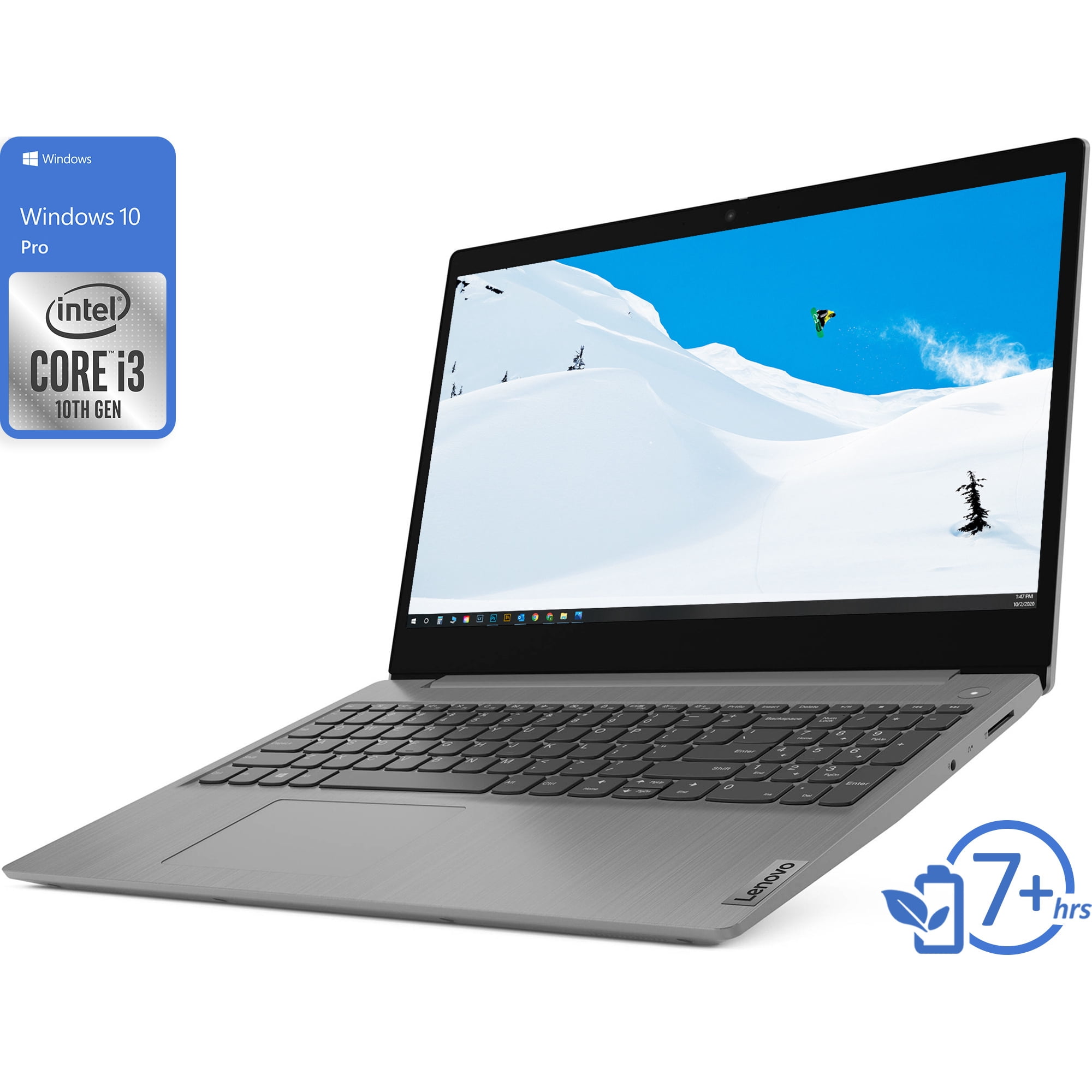 Lenovo IdeaPad 3 Notebook 15.6 FHD Display Intel Core i3 1005G1 Upto 3.4Ghz 8GB RAM 1TB NVMe SSD HDMI Card Reader Wi Fi Bluetooth Windows 10 Pro S Walmart