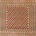 thumbnail image 1 of Ahgly Company Machine Washable Indoor Square Traditional Fire Brick Red Area Rugs, 6' Square, 1 of 7