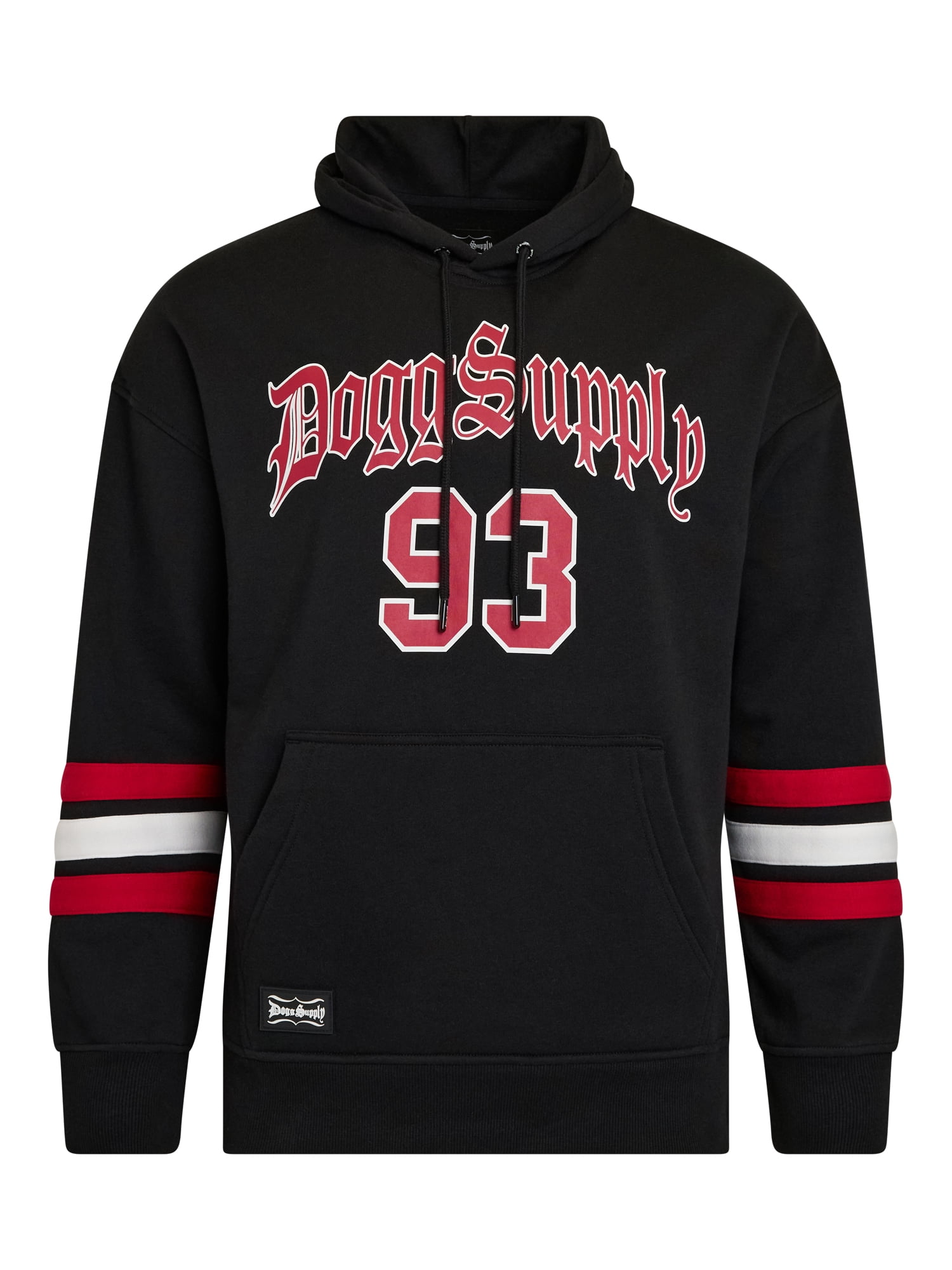 Dogg Supply by Snoop Dogg All-Gender Men's and Women's Varsity Fleece Hoodie, Sizes XS-3XL