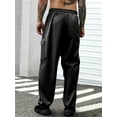 thumbnail image 2 of Men's Cargo Pants with Drawstring Elastic Waistband & Large Pockets, Casual Pants for Hiking Jogging, 2 of 6