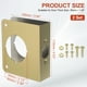 thumbnail image 2 of Placa de refuerzo para puerta Uxcell para puerta de 1-3/8" de grosor y cerradura de pomo de tamaño 4-1/2" 1-3/8"; 4-1/2" dorado, 2 of 6