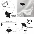 thumbnail image 4 of Evideco French Home Goods Osaka Ginkgo Leaf Black Curtain Tiebacks, 4 of 8