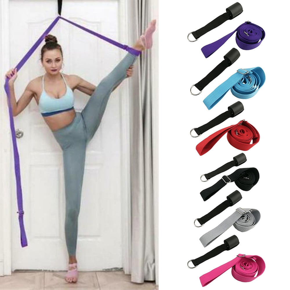 Leg Flexibility Stretcher Strap Door Mount Adjustable Portable Yoga Fitness Band 