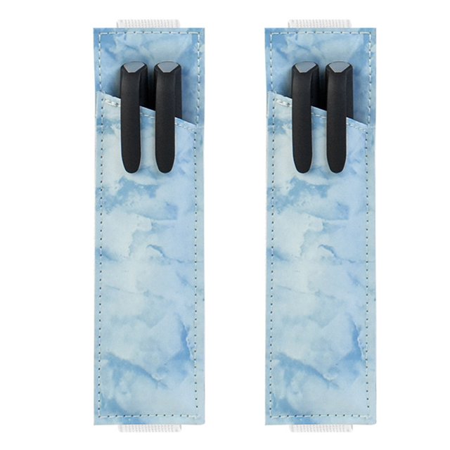 2 portalápices, accesorios de cuero para funda de bolígrafo, banda elástica para la mayoría de tabletas, 17 x 4,5 cm. Zhivalor BST3058024-1