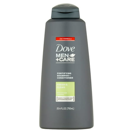 Dove Men+Care 2 in 1 Shampoo and Conditioner Fresh and Clean 25.4 oz