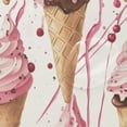 thumbnail image 4 of Yayeee Shower Curtain with Hooks 72"x72" Waterproof Fabric Bathroom Hanging Decor, Pink Ice Cream Pattern, 4 of 5