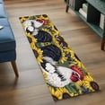 thumbnail image 3 of 2'x6' Rug Runners for Hallways Kitchen, Yellow Sunflower Rooster Non Slip Entryway Beside Floor Carpet Runner, Farmhouse Vintage Rooster Washable Laundry Room Bedroom Throw Rugs Mat for Family Pet, 3 of 8