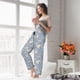 thumbnail image 5 of Balery Lily Flower Pantalones de pijama para mujer, pijamas ultraligeros, pantalones de estar por casa-Small, 5 of 6