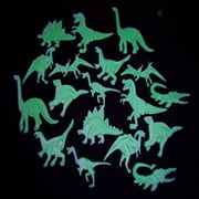 DirectGlow 18 Piece Glow in the Dark Dinosaurs Wall Décor
