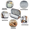thumbnail image 4 of Standing Pencil Case with Base Large Capacity Stationery Pouch Pen Bag with Zipper for Women Men Cute Squirrel with Acorns, 4 of 7