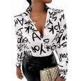 thumbnail image 2 of Blusas para Mujer, con Botones, Estilo Informal, de Negocios, de Larga, Elegantes y Sexys. Letra XL, 2 of 10