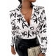 thumbnail image 2 of Blusas para Mujer, con Botones, Estilo Informal, de Negocios, de Larga, Elegantes y Sexys. Letra XXL, 2 of 10