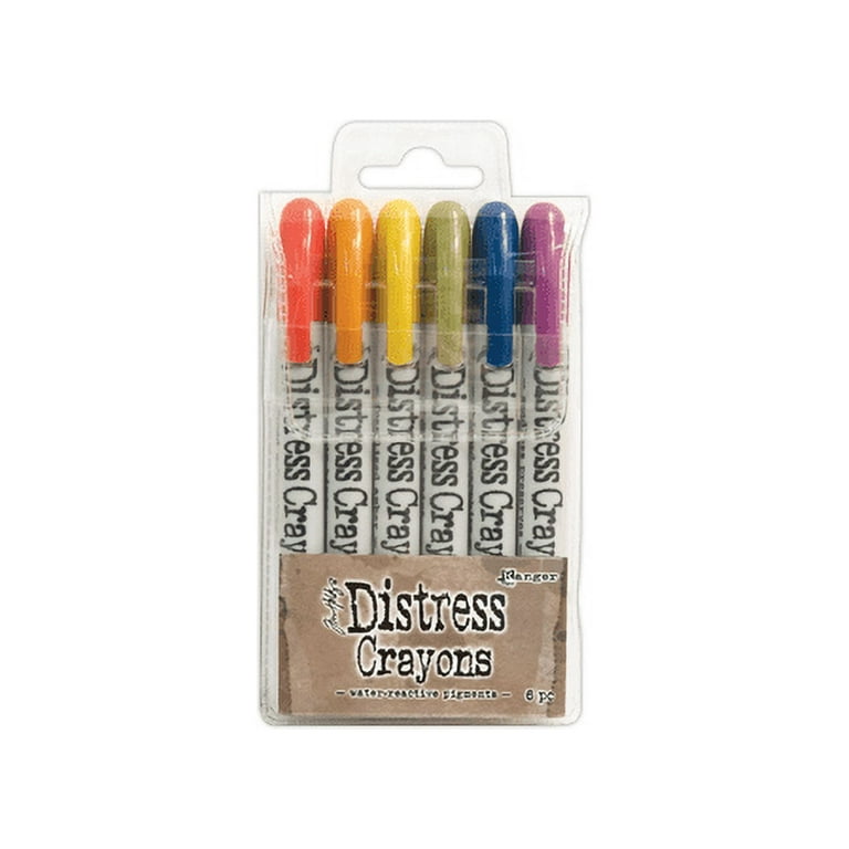 What are distress crayons? 