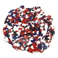 thumbnail image 3 of Exotic Plectrums - Celluloid Red, White, & Blue Mosaic Guitar Or Bass Pick - 0.96 mm Heavy Gauge - 351 Shape - 24 Pack, 3 of 4