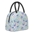 thumbnail image 2 of Vsdgher Insulated Lunch Bag Simple Bento Cooler Bag Lunch Tote Bag , Suitable for picnics, school, work (Colorful Butterfly Print ), 2 of 5