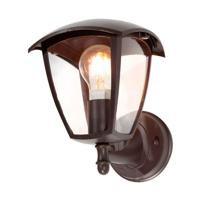 Lámpara de Pared Exterior IP34 Acabado Café Oscuro 1 Luz E27 40W LámparaYa
