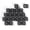 Transparent black, variant on 21pcs Kitten Keycaps with Heart Pattern, Clear Backlight & Fit for Mechanical Keyboards