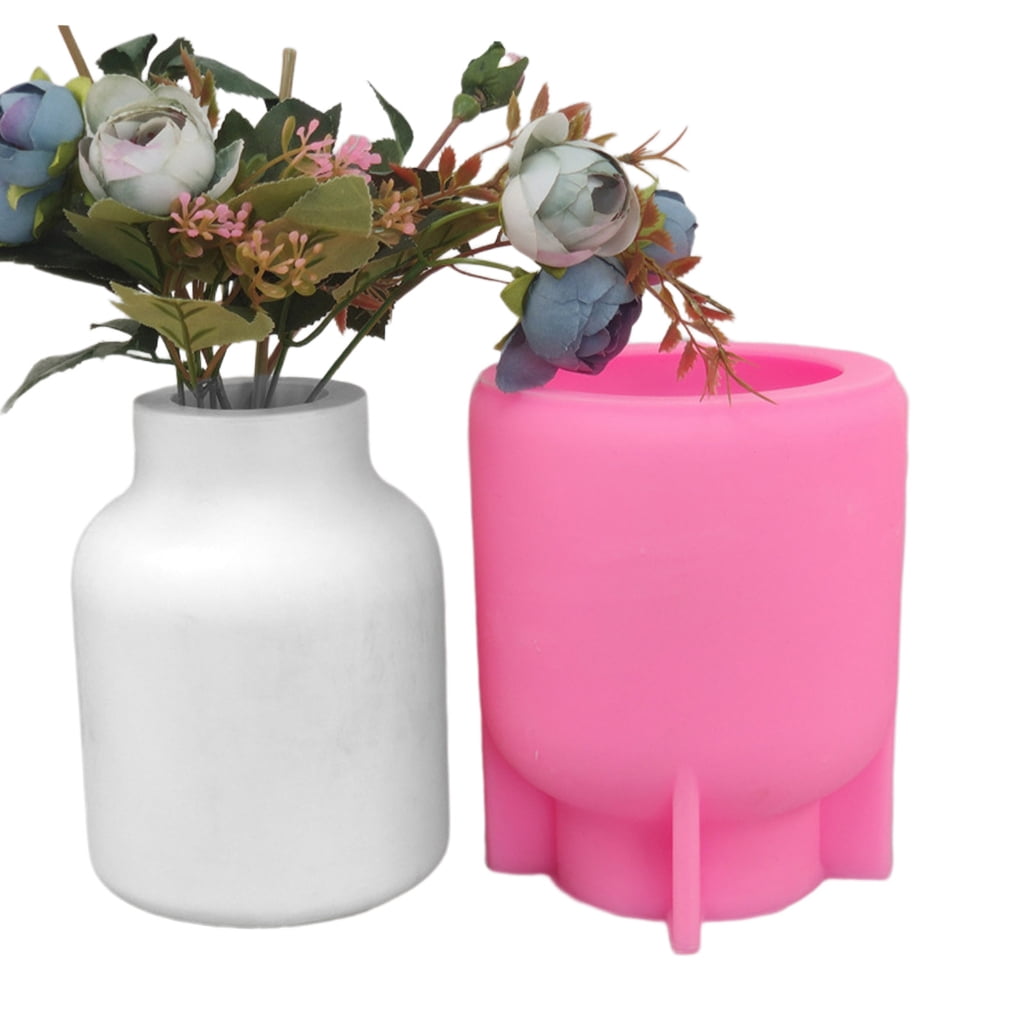 WINDLAND Silicone Flowerpot Mold Succulent Plant Cement Vase Resin Epoxy Mold Large Vase
