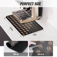 thumbnail image 3 of Coffee Mat - Dish Drying Mat for Kitchen Counter , Hide Stain, Absorbent with Waterproof Rubber Backing, Fit Kitchen Dish Rack Bar Accessories, 16" x 12", 3 of 7