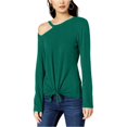 thumbnail image 1 of INC Blusa con lazo en el frente para mujer, verde, grande, 1 of 2