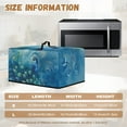 thumbnail image 6 of Whosucclay Blue Peacock Print Microwave Oven Grill Cover Protector with Handle Oil Proof Microwave Protective Oven Dust Cover Scratch Resistant Kitchen Appliance Covers-L, 6 of 7