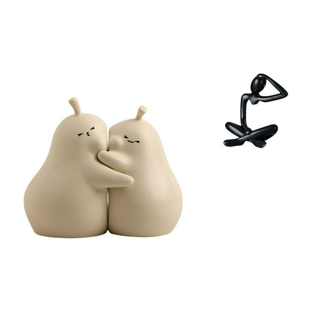 sujetalibros decorativos,Sujetalibros decorativos para oficina,hogar,libros pesados,Sujetalibros,topes,estantes,expositores modernos,Figura de escritorio,Escultura abstracta de pensador para