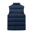 thumbnail image 7 of Iyufng Mens Mock Neck Horizontal Quilted Puffer Vests Zip Up Lightweight Winter Sleeveless Jackets with Zipper Side Pockets, 7 of 7