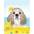 thumbnail image 1 of Carolines Treasures BB2084GF Cocker Spaniel Summer Beach Flag Garden, 1 of 3