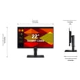 thumbnail image 3 of SAMSUNG Moniteur IPS 100 Hz à Cadre ULTRA Mince de 22 Po avec, 3 of 9