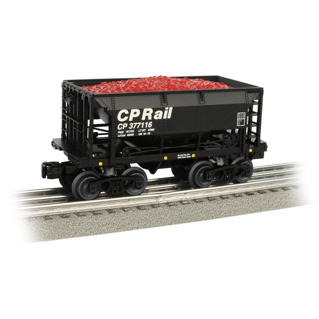 Bachmann 70-Ton Cap Rail O Scale Ore Car, Prototypical Black