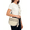 Beige, variant on Polka Dots Wide strap Crossbody Bag Bum Bag for Women,Spacious Checkered Purse Fanny Packs Belt Bag