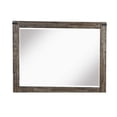 thumbnail image 4 of Benjara Galle 38 x 50 Dresser Mirror, Rectangular, Metal Accents, Walnut Brown Wood, 4 of 6