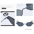 thumbnail image 3 of Gafas de sol de gato de moda para mujer perfecl protección UV400 Negro, 3 of 8