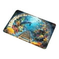 thumbnail image 1 of 40*60Cm 3D Visual Floor Mat - 5, 3D Stereo Pond Diatomaceous Earth Rug Entryway Non Absorbent Mat Bathroom/Kitchen Oil Proof Foot Mat Realistic Decor Mat, 1 Rug, 1 of 4