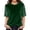 Green, variant on Womens Tshirts Fashion Short Sleeve Round Neck Sequin Applique Sparkling Casual Blouse Top Summer Tops for Women Trendy Fashion Clothing Daily Wear
