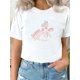 thumbnail image 2 of Clouds of Love, Valentine'S Day skeleton smoking Stylish Plus Size Women'S Casual T-shirt - Round Neck Short Sleeve Print Tee for Confident Ladies - Comfortable, Breathable, and Versatile-Designed fo, 2 of 8