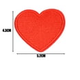 thumbnail image 6 of 8 Pieces Iron on Heart Shape Patches Embroidered Repair Patches Iron, 6 of 9