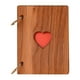 thumbnail image 1 of Álbum de fotos DIY Gecheer con tapa de madera, álbum de recortes de aniversario de 6 pulgadas, libro de imágenes autoadhesivo, álbum de fotos vintage con corazón y páginas negras para boda, libro de, 1 of 7
