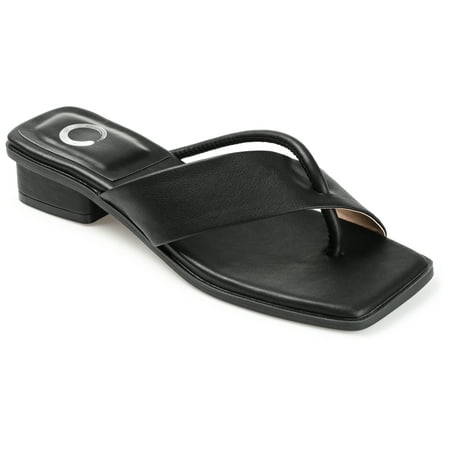 

Journee Collection Womens Mina Tru Comfort Foam Flip Flop Low Block Heel Sandals